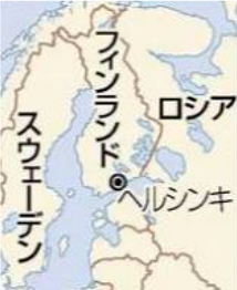 フィンランドの位置